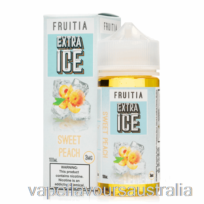 Vape Australia Sweet Peach - Extra Ice - Fruitia - 100mL 0mg